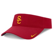USC Trojans Nike Cardinal SC Interlock Dri Fit Sideline Ace Swoosh Visor
